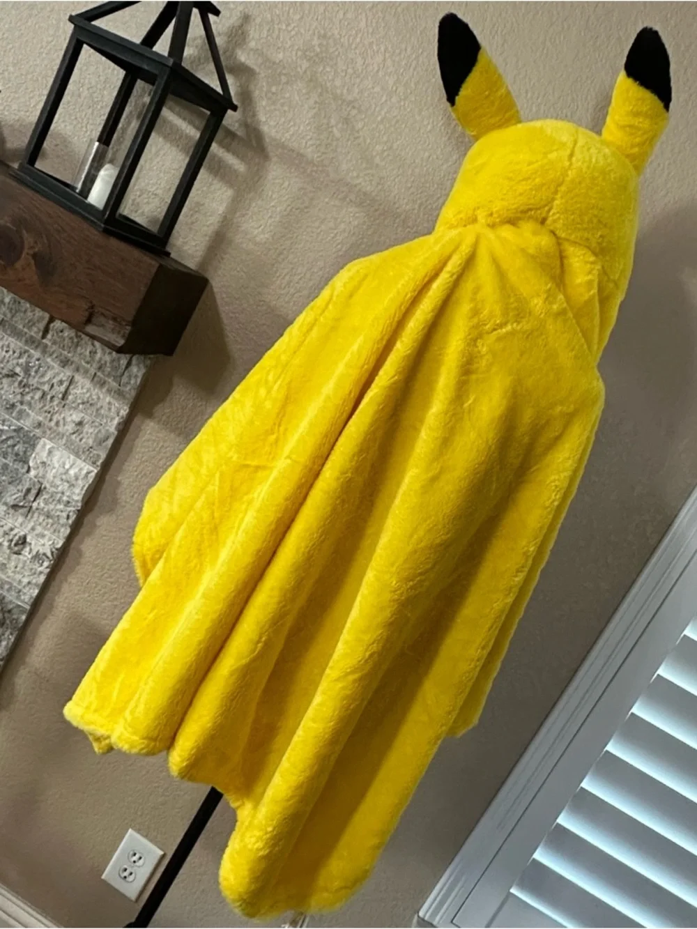 Pokemon pikachu hooded plush blanket wearable soft and cozy character